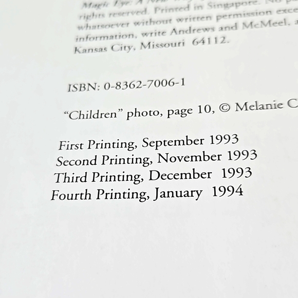 Magic Eye Book Hardback Dust Jacket 1993 - Picture 5 of 6